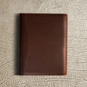 Marshall Leather Legal Padfolio Djor Brown Rugged Design for Clarity of Mind and Quiet Confidence