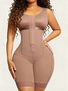 Women's High Waist Shapewear Bodysuit, Ruched Tummy Control Butt Lifting Bodycon Suit, Smooth Full Coverage Compression Slimming Underwear for Daily Wear, High Waisted Compression, Tummy Tuck Shaper
