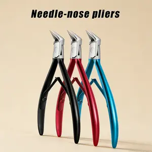 Durable Toenail Cutter Trimmers Nail Clippers Professional Pointed Tip Nail Clipper with Non-Slip Handle for Thick Hard Nails and Home Pedicure