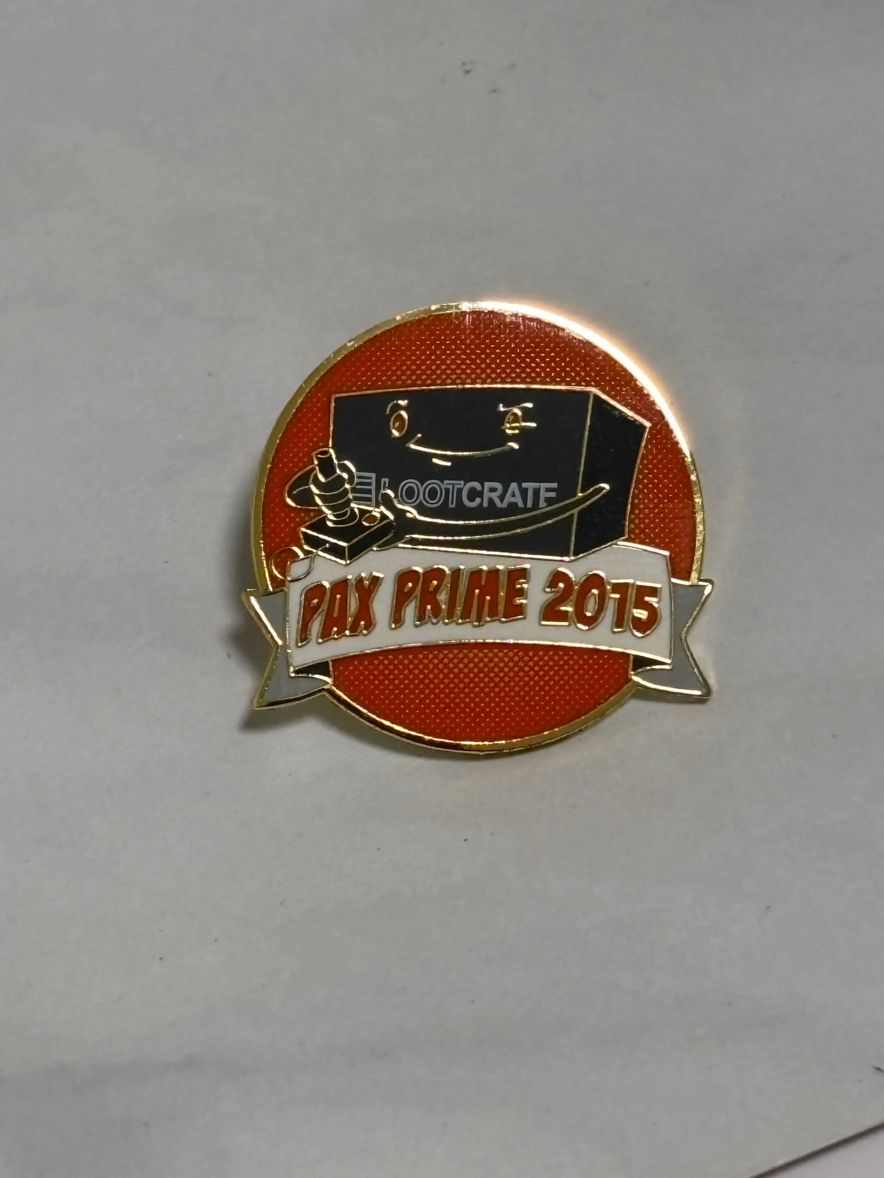 PAX Prime 2015 Lootcrate Sponsor Enamel Lapel Pin Gaming Convention New