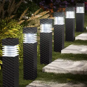 6 Pack Outdoor Solar Pathway Lights - Solar Landscape Lights Outdoor Walkway Solar Garden Lights for Lawn, Path, Yard Decor  Patio Lighting