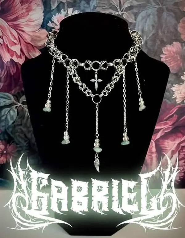 Supernatural Gabriel Inspired Stainless Steel Chainmaille Necklace