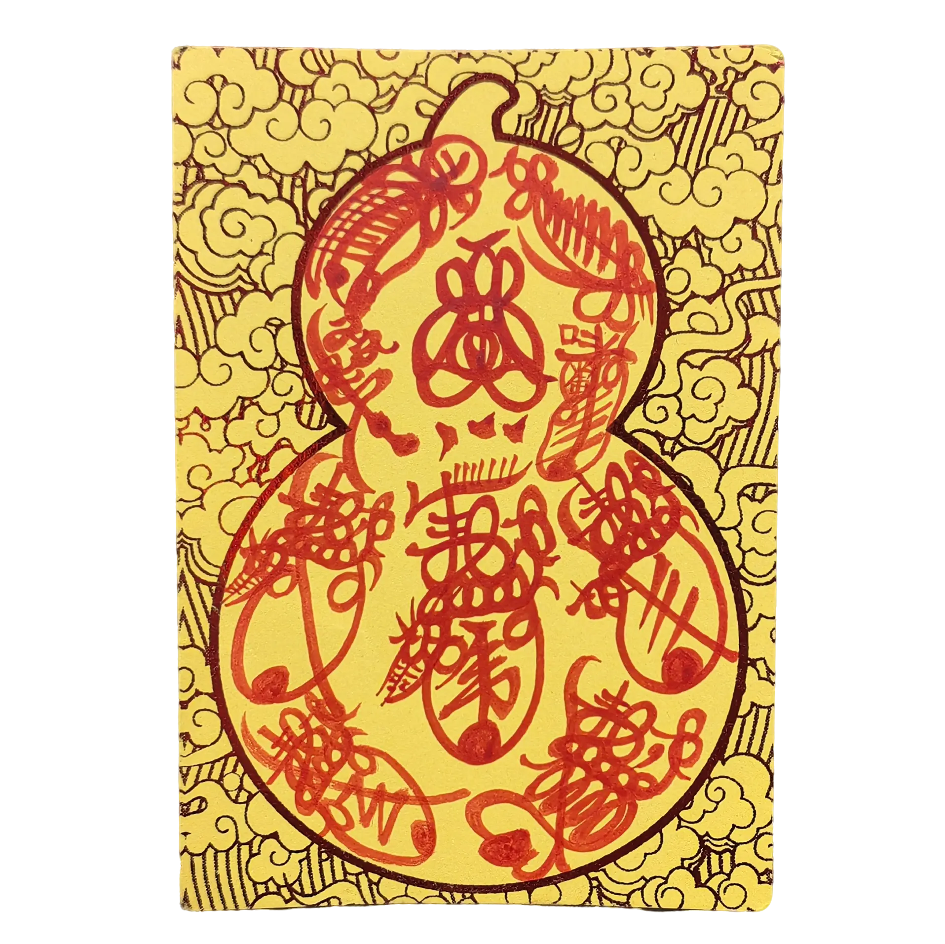 Purely hand-drawn multifunctional auspicious cards, greeting cards, and gifts—ideal for use inside a phone case.