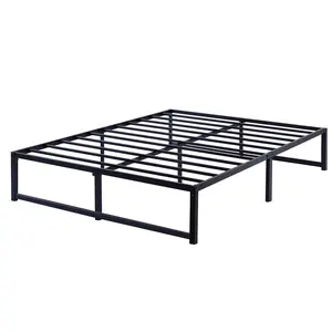 VECELO Platform Bed Frame 14" 16" 18" Height Twin Full Queen King Size Beds Heavy Duty Steel Slat Support,Mattress Foundation,No Box Spring Needed Bedroom Furniture Marco de cama