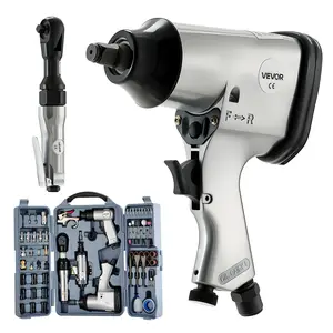 fathersdaygift  VEVOR 71 Pieces Pro Air Tool and Accessories Kit - 1/2 Air Impact Wrench, 3/8 Ratchet Wrench, 1/2 Die Grinder, 4500BPM Hammer, Blow Gun for Auto Repair, Home DIY Project - Storage Case Included