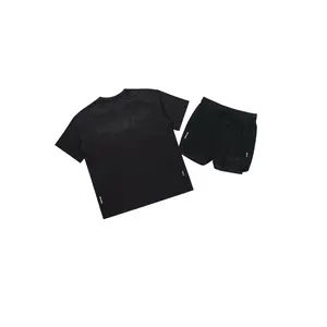 Strength Black T-Shirt Short Set