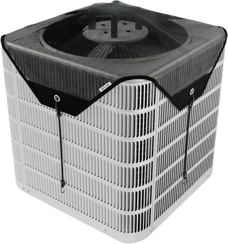 Air Conditioner Cover for Outside Units, 28 x 28 Inch Mesh Air Conditioner Cover - Heavy Duty Central Air Conditioner Cover Outdoor AC Unit Cover Portable AC with Multiple Functions Durable Environmentally Friendly and Durable Air Conditioning Cover