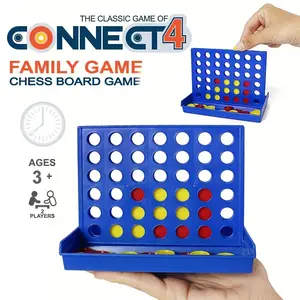 Portable Foldable 4 Player Board Game, 1 Box 4 Player Strategic War Game, Family Entertainment Game, Family Fun Game, Ideal Gift, Strategy Board Game