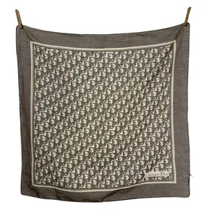 Pre-owned Dior Cotton Small Leather Goods Christian Trotter Scarf