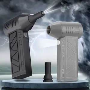 Portable Handheld Fan, USB Rechargeable High-Speed Fan with LED Lighting, Multifunctional Fan for Dust Removal, Snow Blowing, Hair Blowing, Battery Powered Fan, Portable Cooling Fan