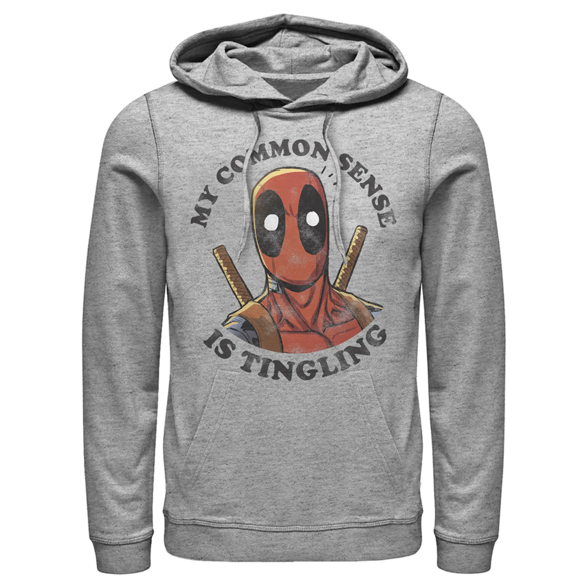 Men's Marvel Deadpool Common Sense Pull Over Hoodie