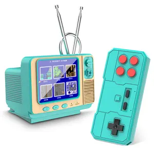 KIds Travel Games - GV300S 308 Classic Retro Video Game with 3.0 Inch Screen Electronic Mini TV Style Support Connecting TV and Two Players Handheld Console Portable Console Gaming Console