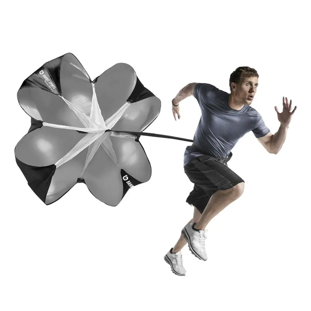 Bandit Sports Speed Chute - Adjustable Waist Strap, Lightweight & Portable, Durable Material for Elite Speed Development