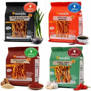Momofukus Instant Noodles – Five Restaurant-Quality Flavors, Irresistibly Rich (each flavor includes 4 small packets)