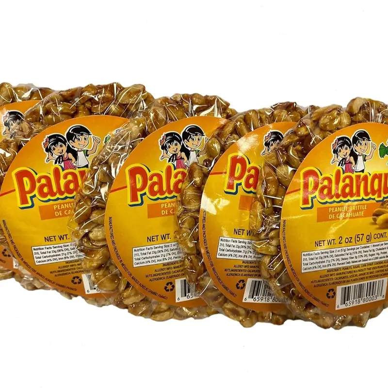 MDM PALANQUETA PEANUT BRITTLE 1PC/2PC/5PC BUNDLE 2OZ CACAHUATE