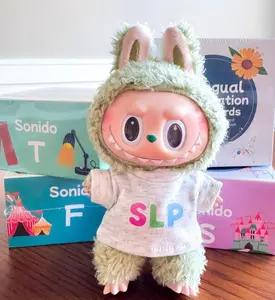 Mini T-Shirt for Collectible Doll | SLP & Bilingual Speechie Logo Design