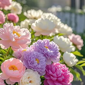 100 PCS Heirloom Mixed Color Peony Seeds – Non-GMO, Perennial Blooms, Easy to Grow for Garden Borders and Floral Bouquets