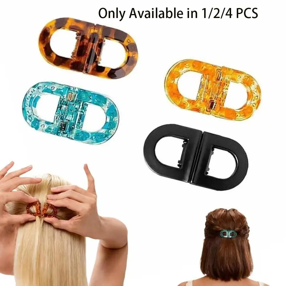 1/2/4Pcs Smart Magnetic Hair Clips - Strong Hold No-Slip Instant Clip Fashion  Easy-Clip Hair Accessories for Women with Fine Thick or Curly Hair -Easy Everyday Hairstyles