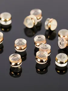 Secure Silicone Earring Backs, 10/20/50pcs Locking Hypoallergenic Stud Earring Backs, for Droopy Ears and Heavy Earrings, Earring Accessories