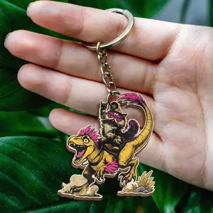 This is An Outrage Wooden Keychain, Donut and Carl Keychain, Princess Donut Cat Gift, Book Series Fan,Fantasy Book Reader Keychain Merch