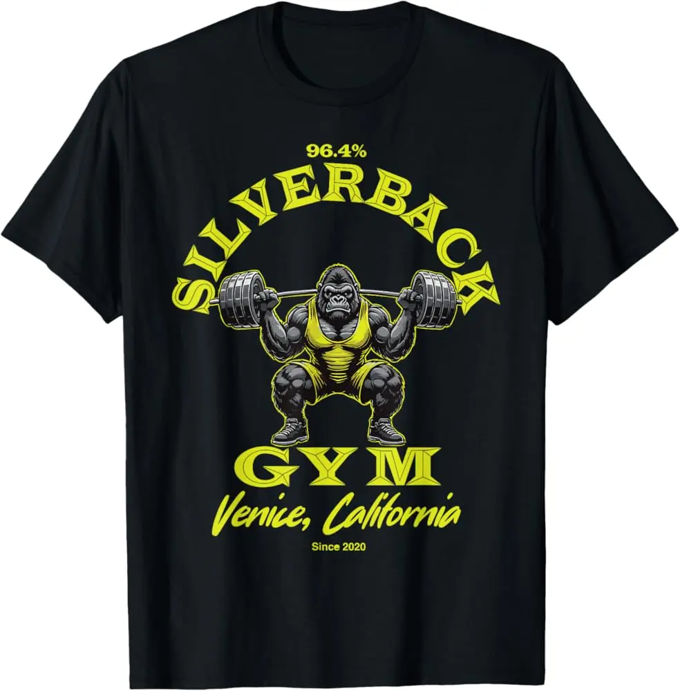 96.4% Silverback Gym Apparel, Body Building, Strongman, Powe T-Shirt
