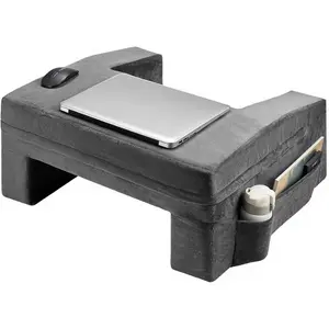 VEVOR Reading Pillow, Backrest Support Pillow with Arm and 3 Pockets, Large Size Bed Pillow with Removable Headrest 25D Sponge, Handle for Easy Carrying, for Reading, Gaming, Resting, Working, GreyVEVOR Super Brand Day