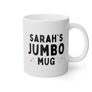 Personalized JUMBO Custom Name Coffee Mug IDA