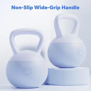 Soft Kettlebell 25 lbs Blue Filled with Sea Sand and Iron Sand for Home Exercise Fitness Training Women Men US Fast Shipping outdoorfun