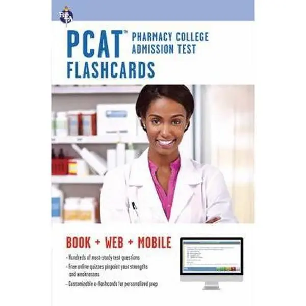 USED-PCAT (Pharmacy College Admission Test) Flashcard Book + Online (PCAT Test Preparation) by Editors of REA (Paperback)