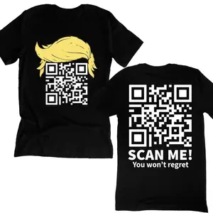 Trump Dance QR Code Sweatshirt, Scan Me You Won't Regret It Funny Trump Dance QR Code Shirt. Classic Cotton