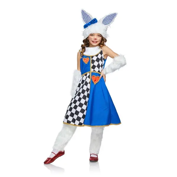 Girl's White Rabbit Costume