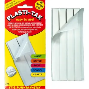 3oz Reusable Repositionable Museum & Gallery Quality Adhesive Putty Won't Dry Out