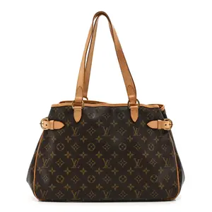 Pre-owned Louis Vuitton Coated Canvas Shoulder Bags Monogram Batignolles Horizontal