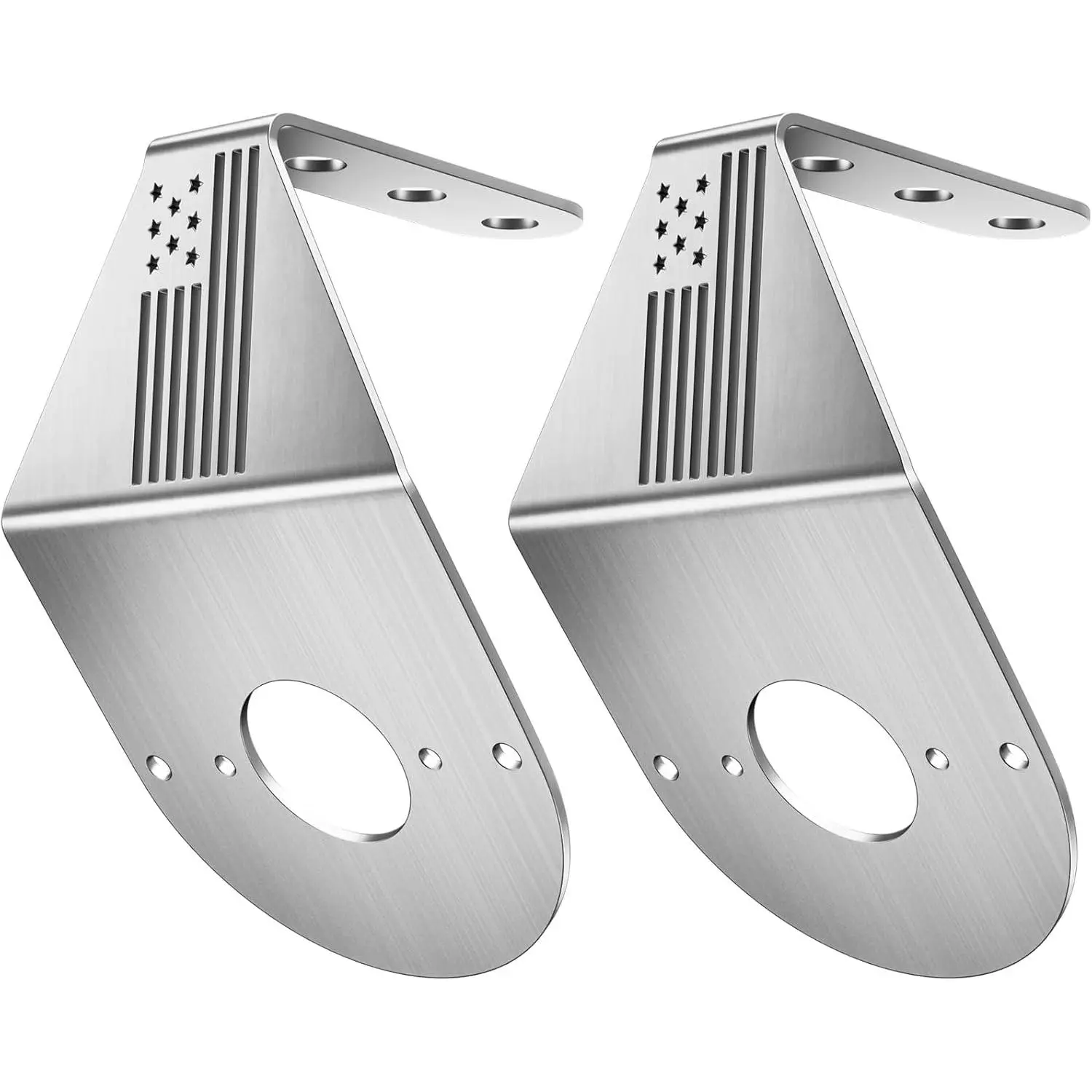 Watermelon Light Bracket, Watermelon Mirror Turn Signal Bracket, Stainless Steel Turn Signal Light Mounting Plate-2 Pcs Mounting Plate Holder Only