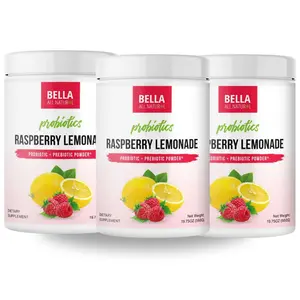3 Pack Bella All Natural Probiotics Raspberry Lemonade