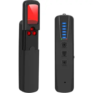 Upgraded 4 Modes Hidden Camera Detector - Portable RF Signal Spy Camera Finder GPS Tracker & Bug Detector for Hotel Car Office Bathroom Airbnb Travel Security (Black)