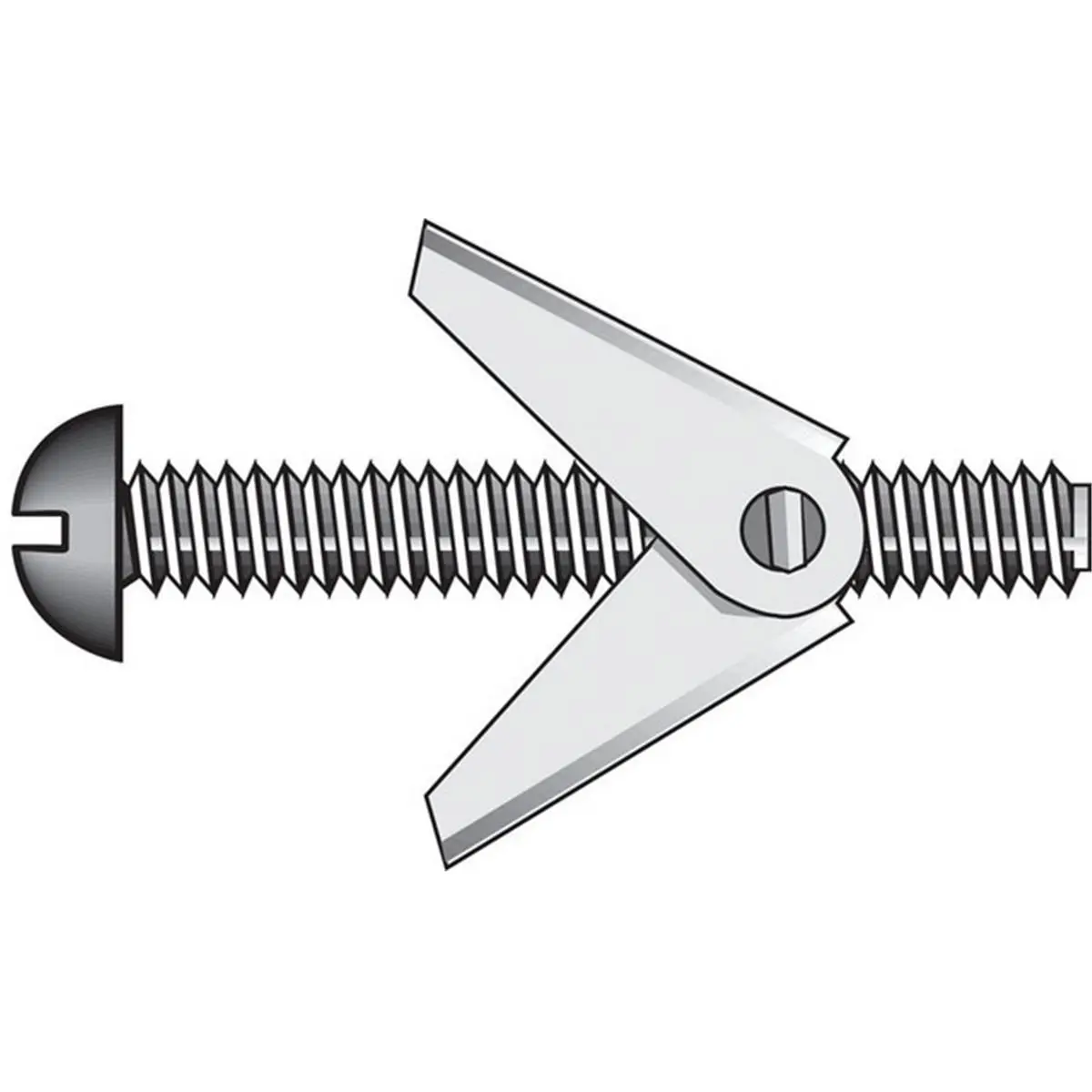 212 MAIN Toggle Bolts, 0.25 x 5 in. Hillman 370072 Fasteners for Cycling & Outdoor Recreation Equipment