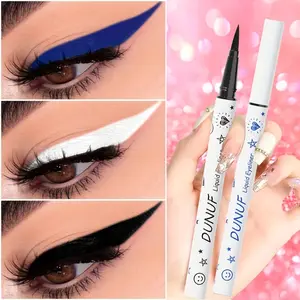 DUNUF 12-Color Liquid Eyeliner Cover - Waterproof, Sweatproof, Stain-Free, Long-lasting, Quick-drying, Easy to Apply, Ultra-Thin, Accurate Points, Mixed Colors