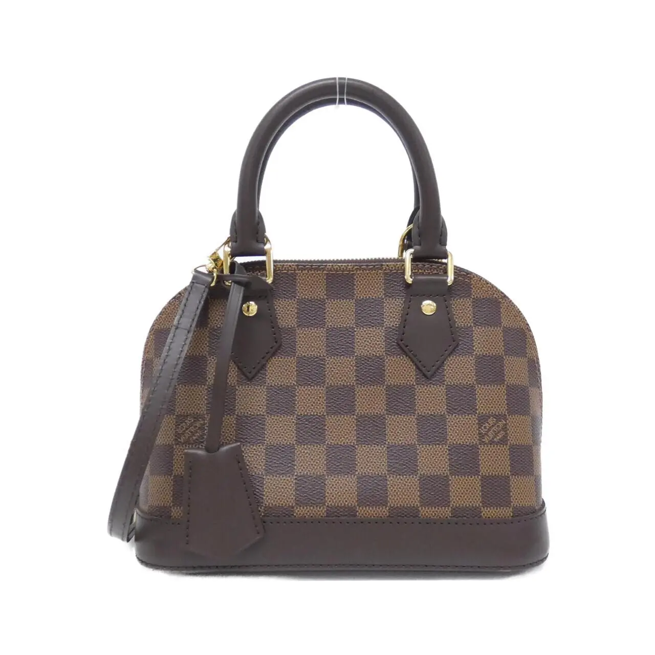 Pre-owned Louis Vuitton Canvas Shoulder Bags Alma BB Damier Bag