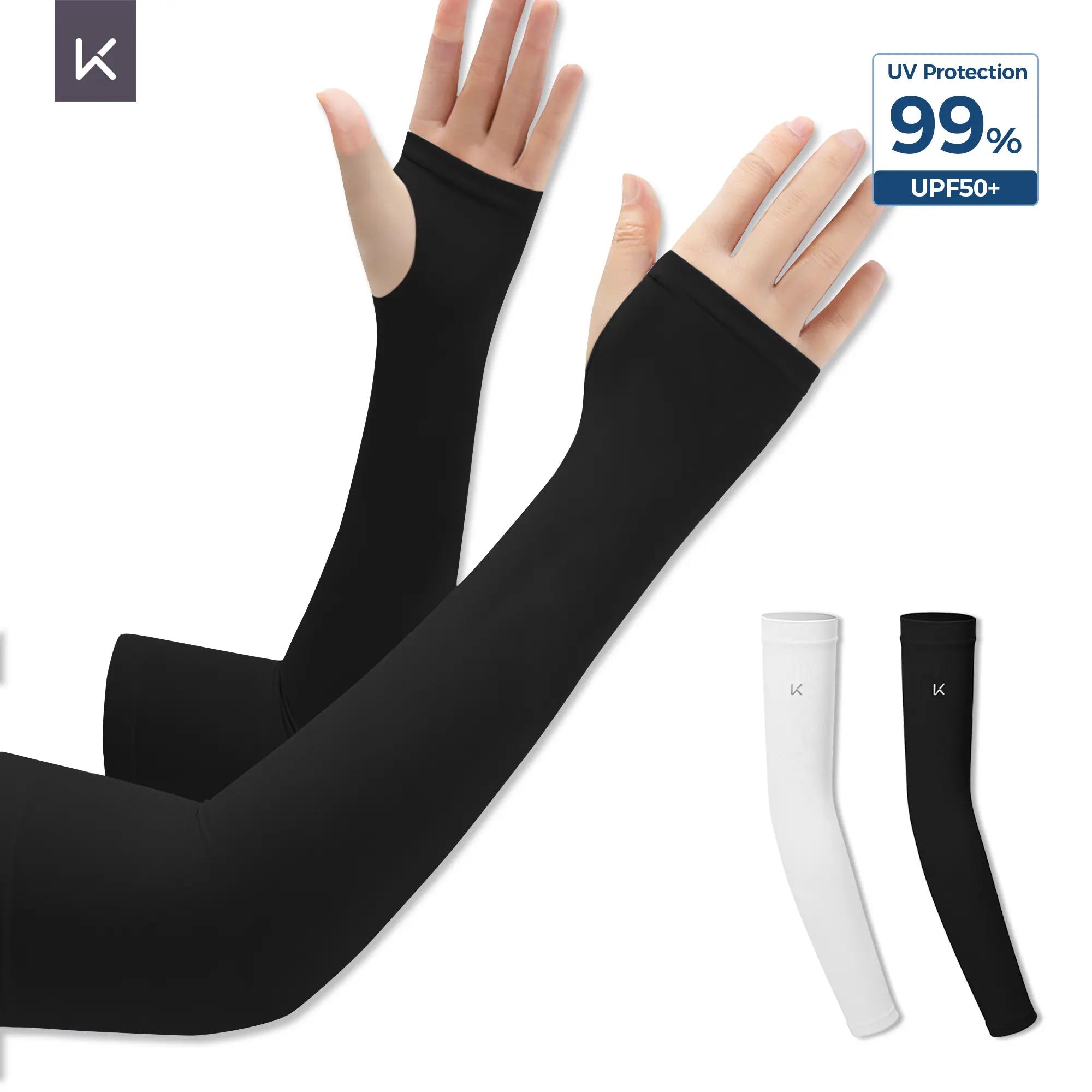 Keep 2 Pack Arm Sleeves - Protection Sleeves,UPF 50+ Cooling UV Sun Protection Sports Compression,SummerVibes