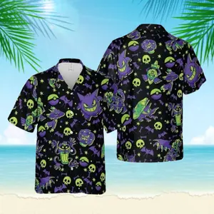 PKM Geng@r Ghost Hawaiian Shirt, PKM Geng@r Halloween Hawaiian Shirt For Fan, Club Aloha Unisex Shirt, Menswear Top Gifts