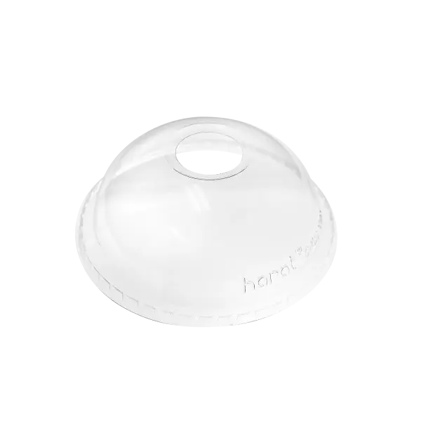 [600 ct] 32 oz Plastic Dome Cup Lids | PET | 104.5 mm