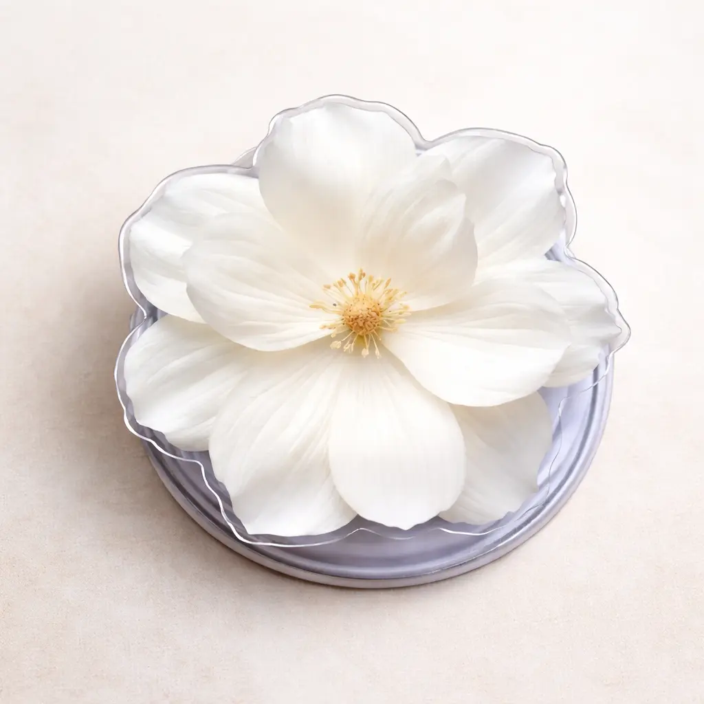 White Flower 2D Magsafe Phone Grip - Magnetic Phone Holder Kickstand for Phone