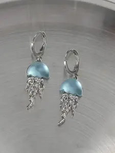 Cute Blue Jellyfish Ocean Pendant Earrings for Women, Halloween Gift, Party Gift, Daily Wear, Adorable Jewelry Accessory, High Quality Earrings