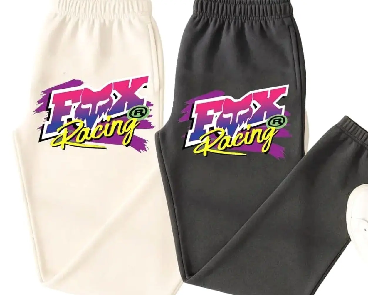 Fox Racing Inspired Sweatpants, Unisex Cotton Motocross Bottoms Pants, Racing Sweatpant, Comfy Dirt Bike Streetwear for Men and Women Riders, Trendy Top Sweatpants, Unisex Cotton Graphic Casual Sweatpants, Gift For Fan, Men and Women, Best Gift SS F