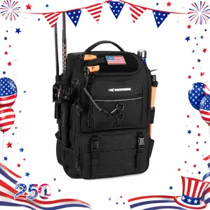 KastKing Karryall 40L Waterproof Tackle Backpack with 4 Boxes & Rod Holders | Limited IndependenceDay & SummerVibes Edition | Perfect for OutdoorAdventure, CampingLife & OutdoorParty