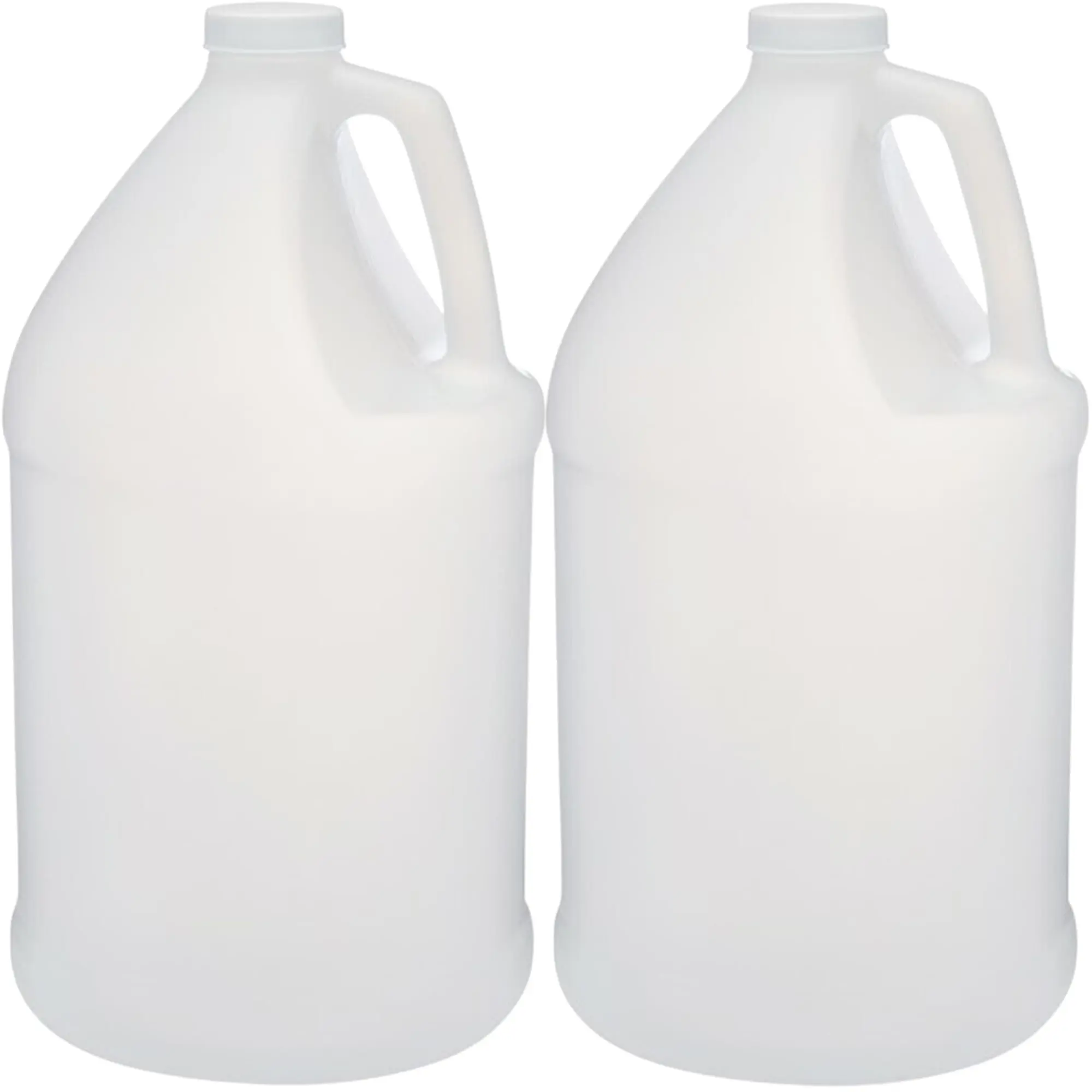 1 Gallon HDPE Plastic Jug with Child-Resistant Caps Made in USA - Pack of 2