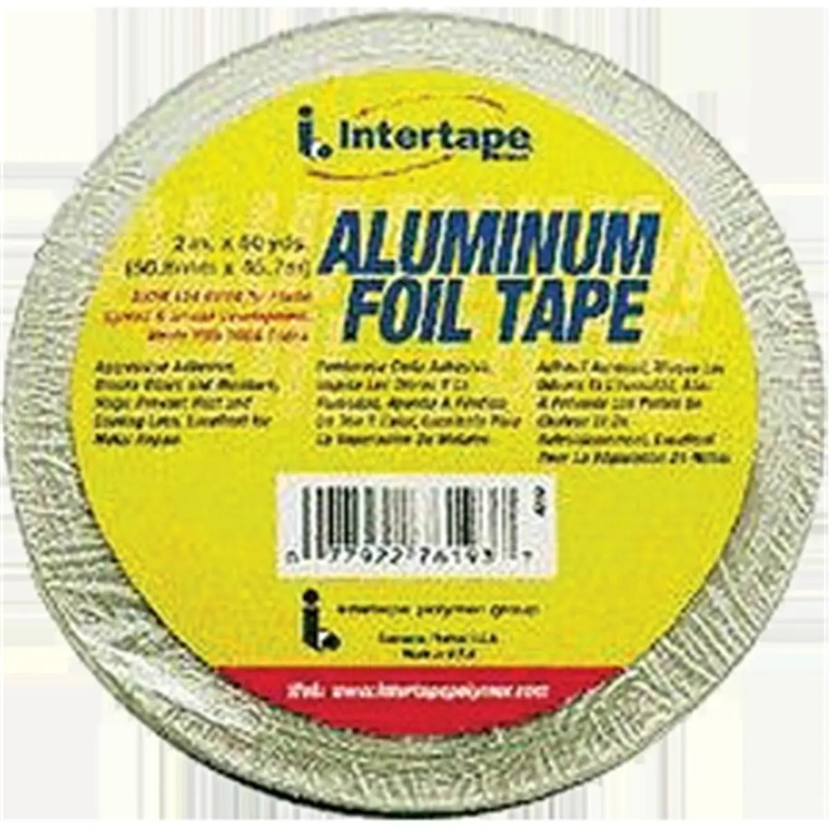 212 MAIN Aluminum Foil Tape, Intertape Polymer Group 9203, 3 in. x 50 yd Adhesive Tape for Duct Sealing, Ideal for DIY Scrapbooking & Stamping Projects, Metallic Tape