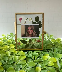Mini Pressed Flower Photo | Instant Print framed polaroid | Dried flower photo |