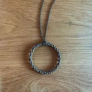 The Circle of Passage - Unique Textured Circle Pendant on Chain Necklace for Everyday Wear